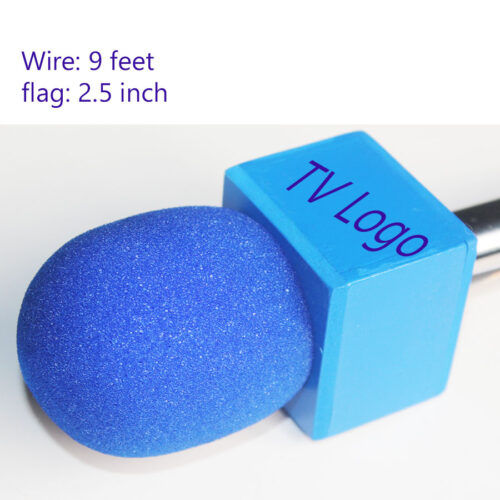 Microphone Flag Square (Blue)