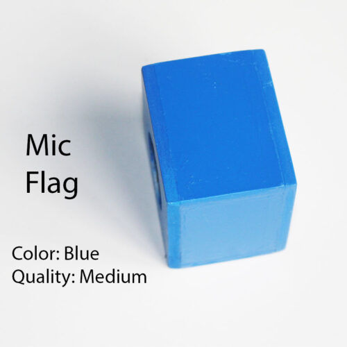 Microphone Flag Square (Blue)