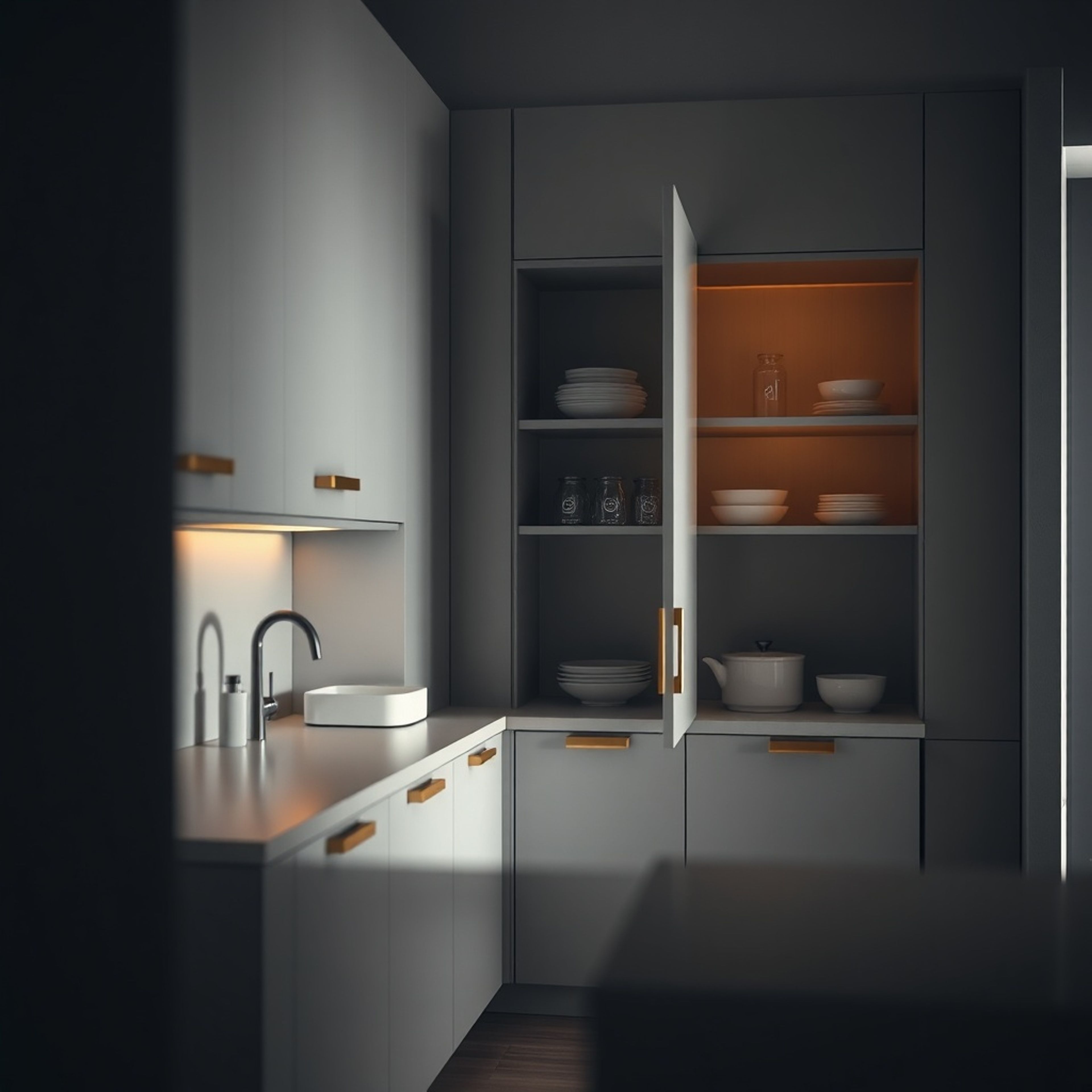 Technische Visualisierung: Apothekerschrank