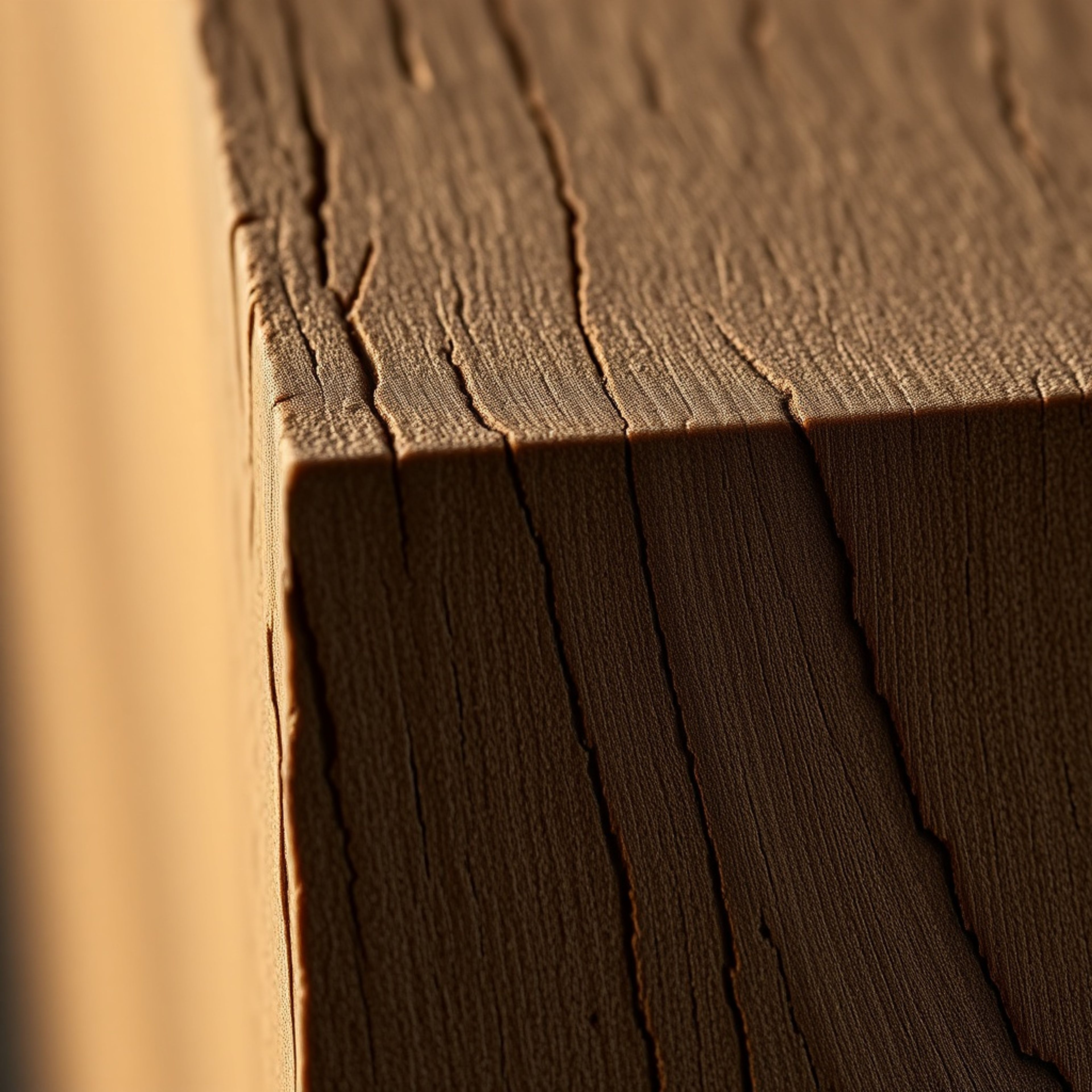 Technische Visualisierung: "Hirnholz-Schneideblock