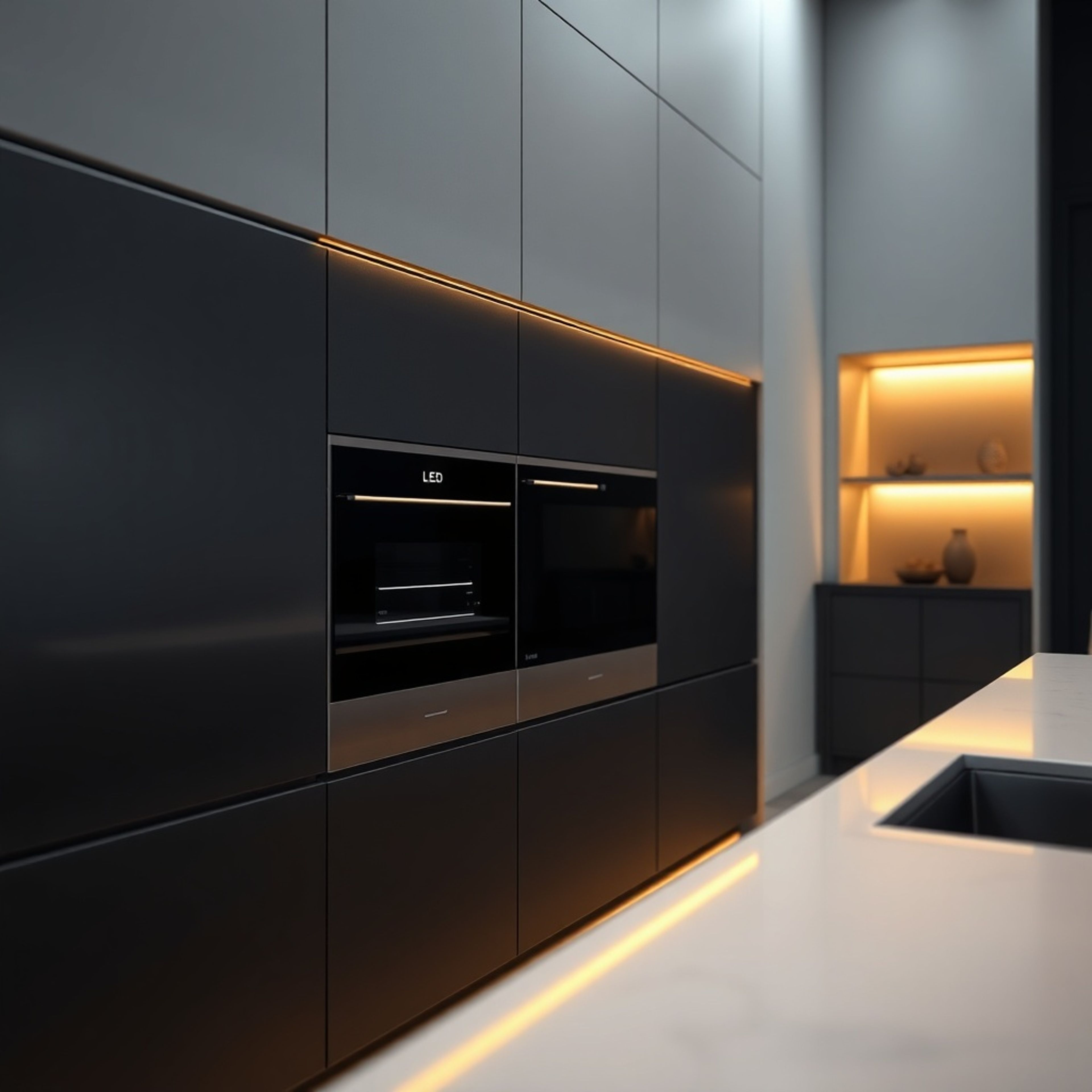 Technische Visualisierung: "Under-Cabinet LED