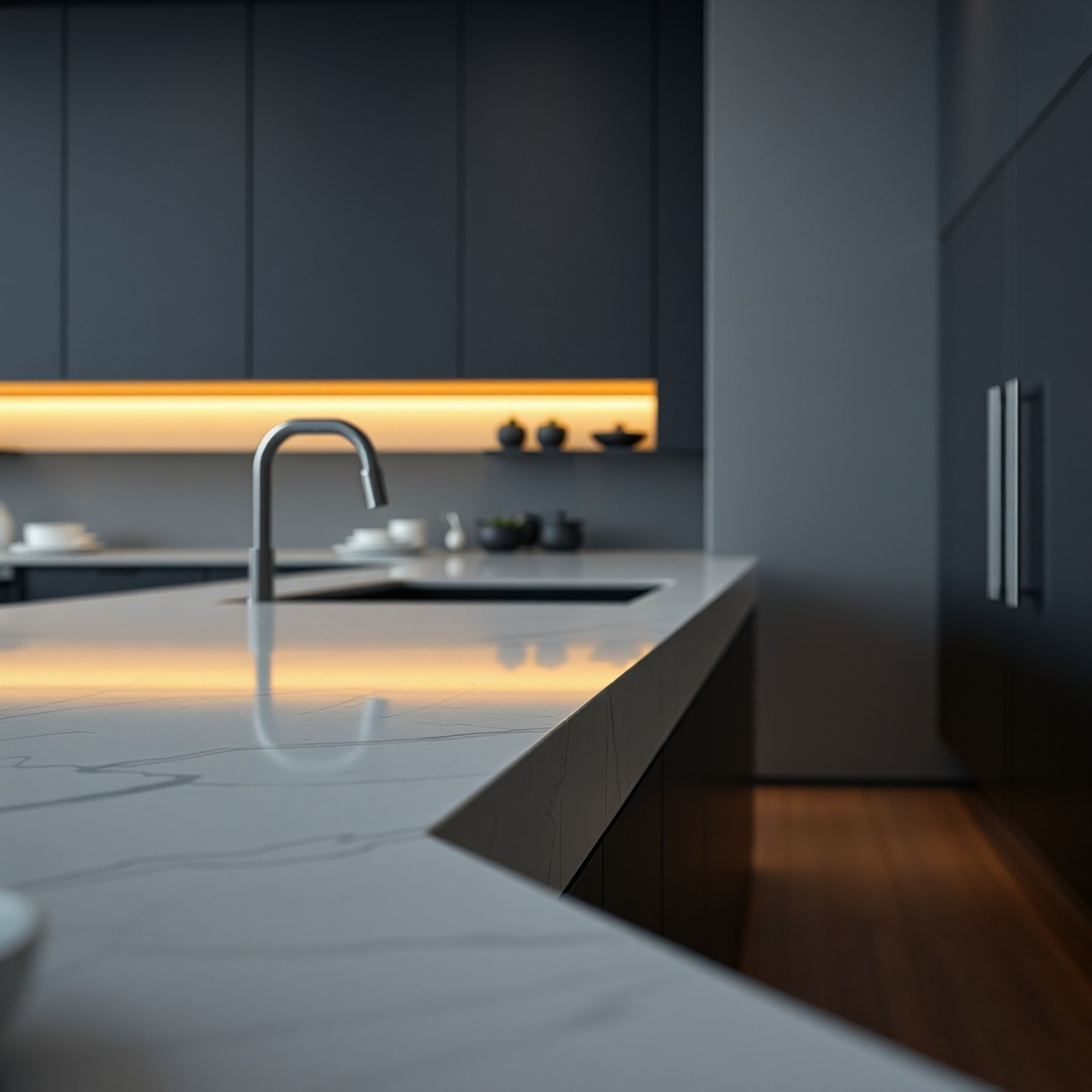 Technische Visualisierung: "Waterfall Countertop