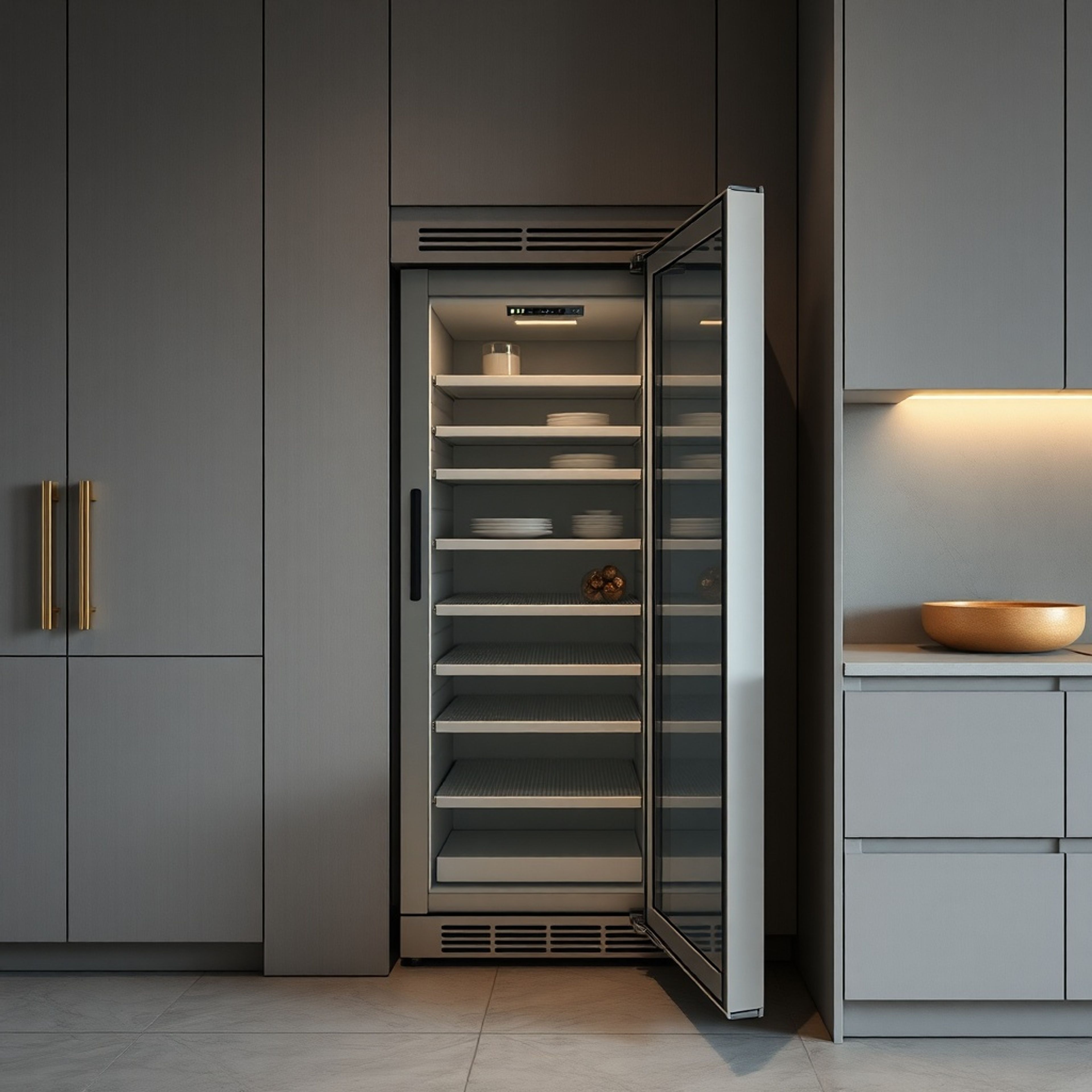 Technische Visualisierung: "Weinklimaschrank