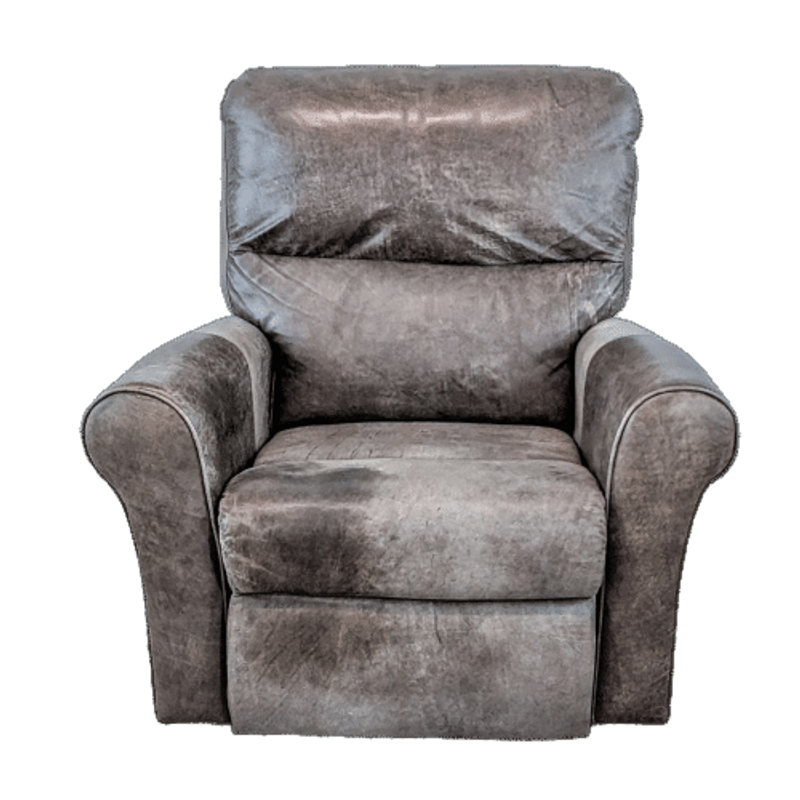 Basset Leather Swivel Recliner Kashew