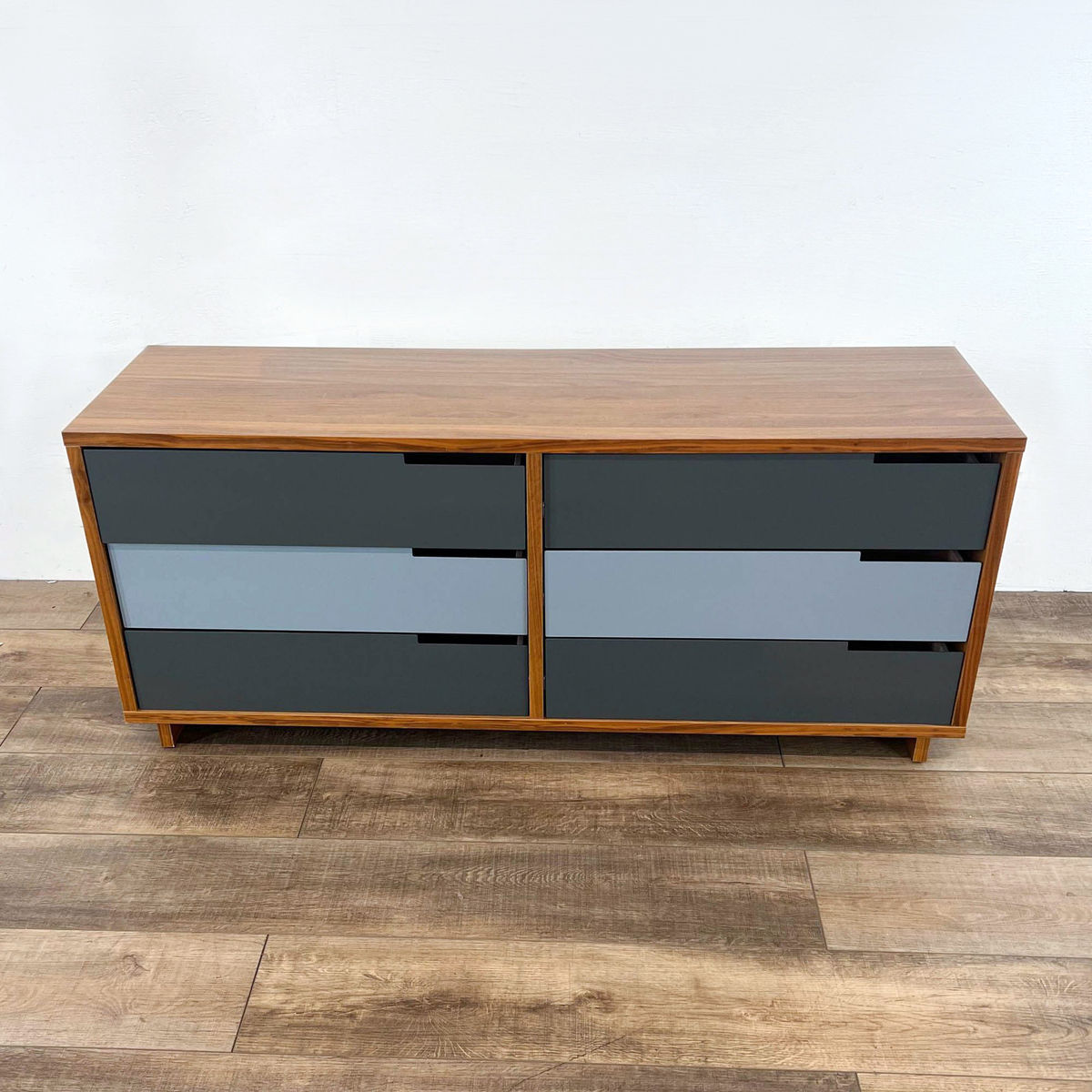 blue dot dresser Simmenfort - Navy Blue - Six Drawer Dresser main image 0