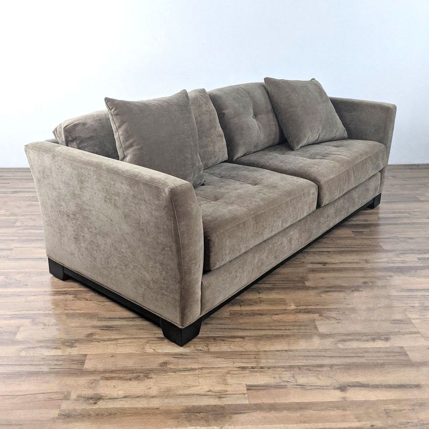Brown Upholstered Sofa - image 0