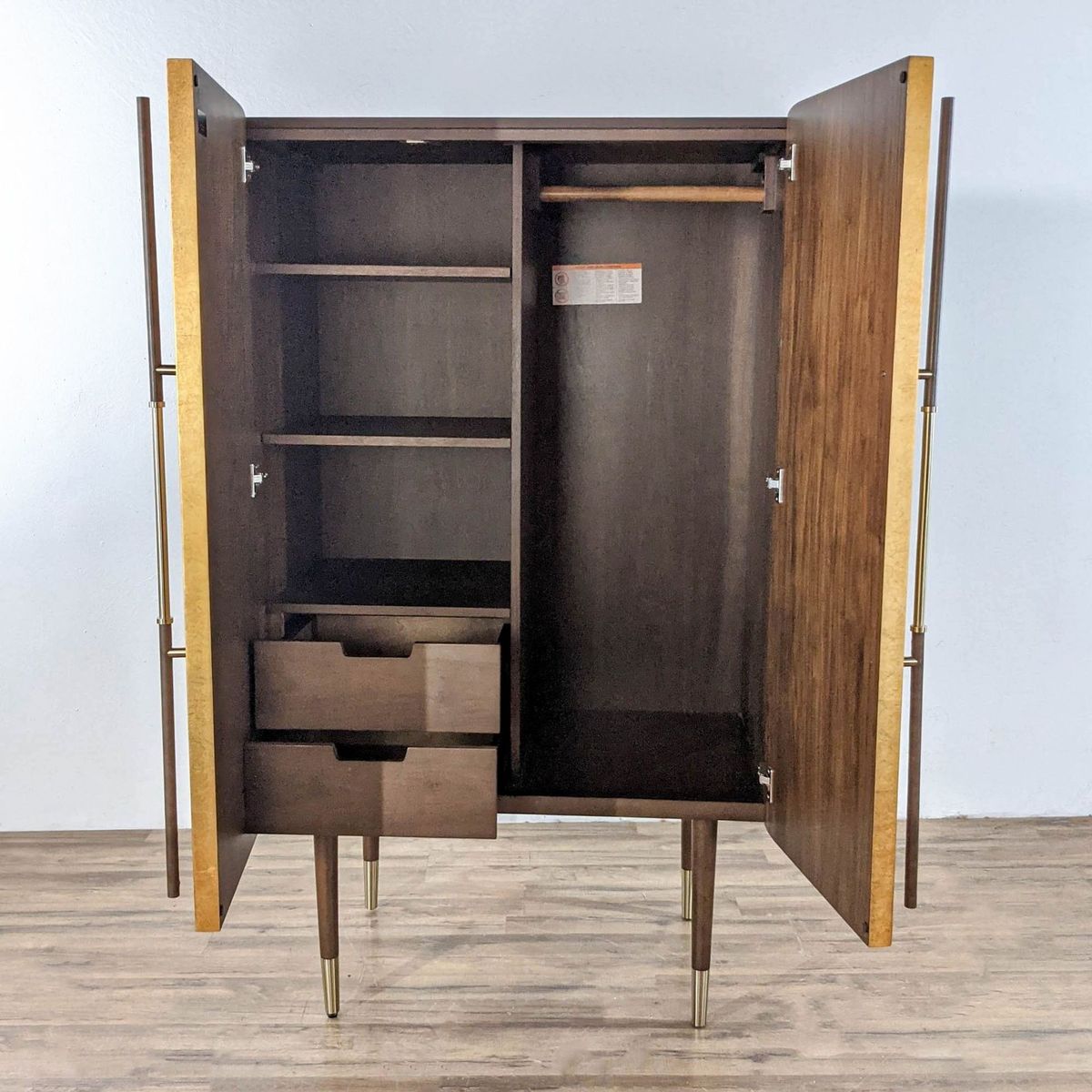 CB2 Crimped Gold Leaf Wardrobe | CB2 - $1304 | Kashew | Kashew