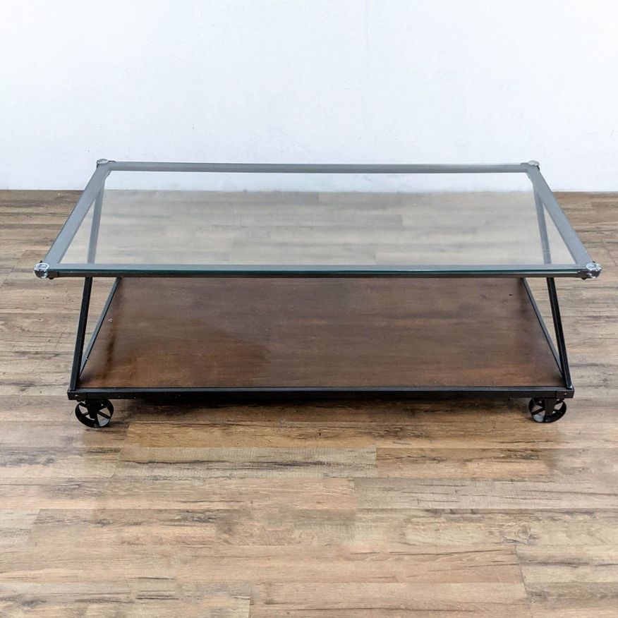 Glass Top Coffee Table - image 0