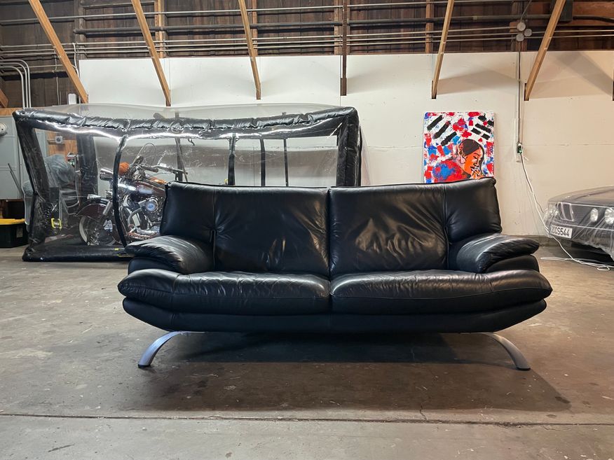 Leather Couch - image 0