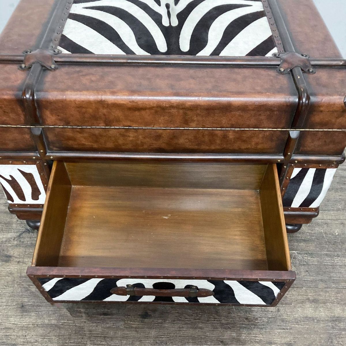 Maitland-Smith Zebra Hide Coffee Table | Maitland-Smith - $1010