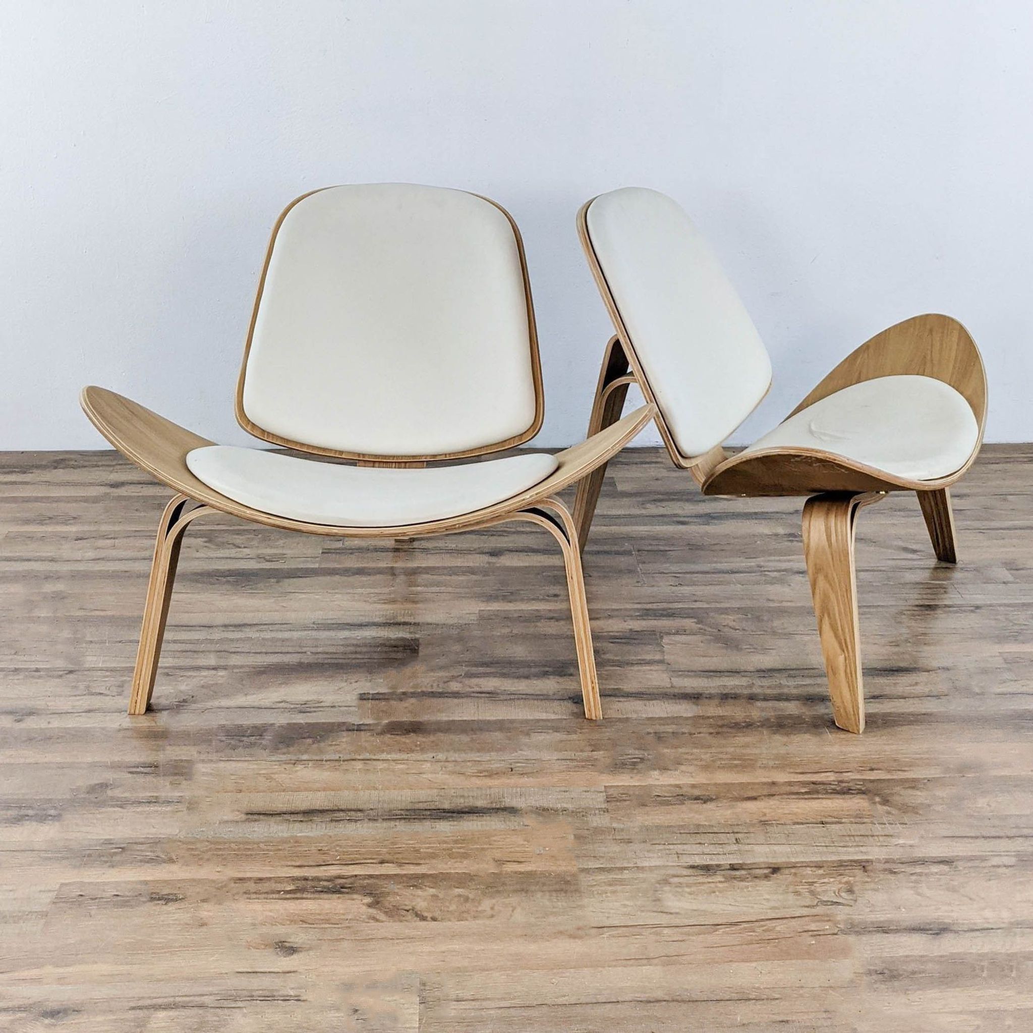 Pair of Wooden Guest Chairs - image 0