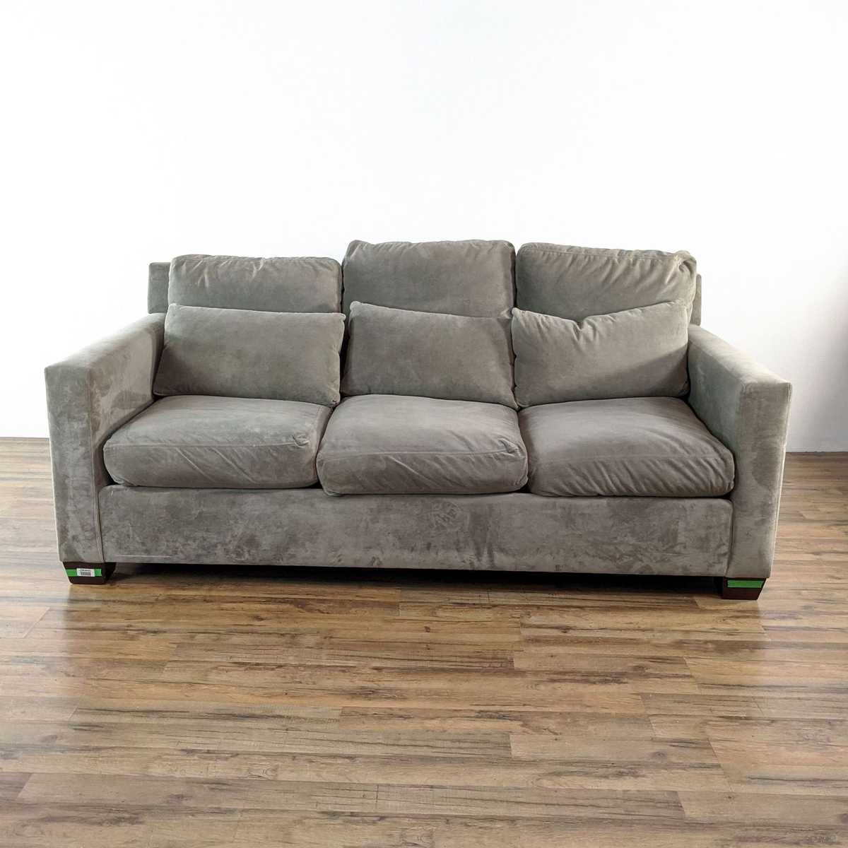Pottery barn outlet microfiber couch