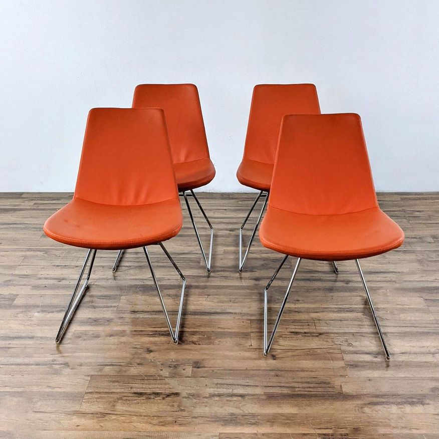 Set of Four sohoConcept Eiffel Wire Dining Chairs - image 0