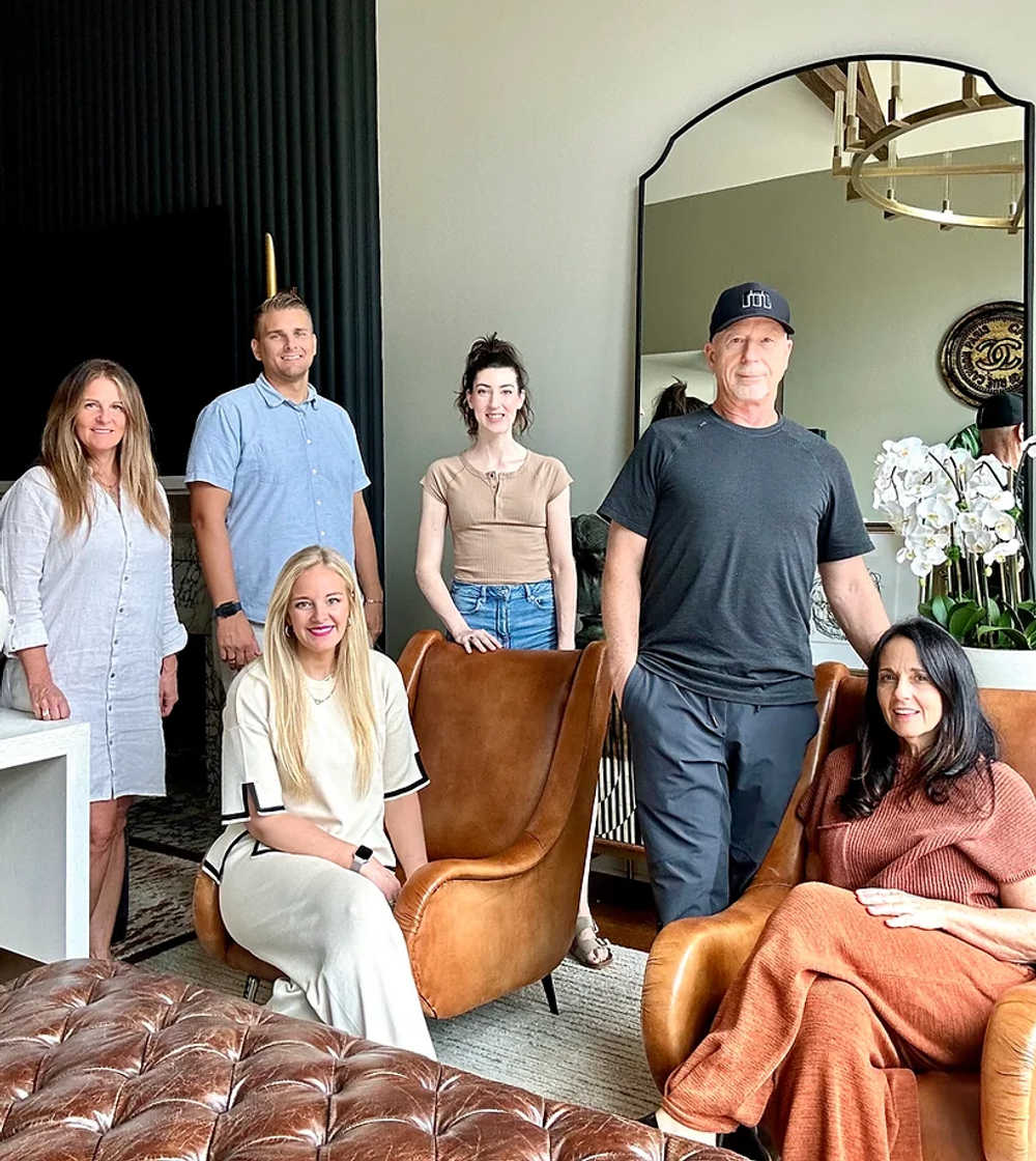 brandalyn designs and her team, interior designers in california, using quality furniture brands like visual comfort, arteriors, baker, and lee industries