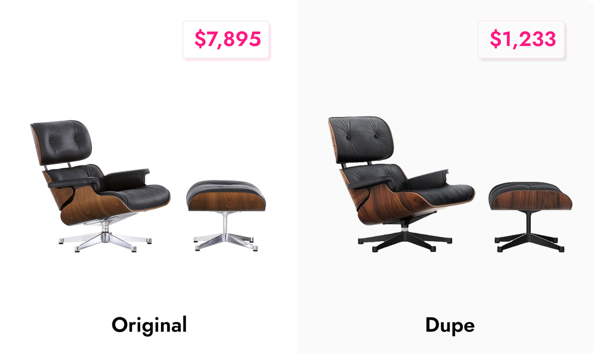 How to find furniture Dupes online - Dupe Furniture Culture