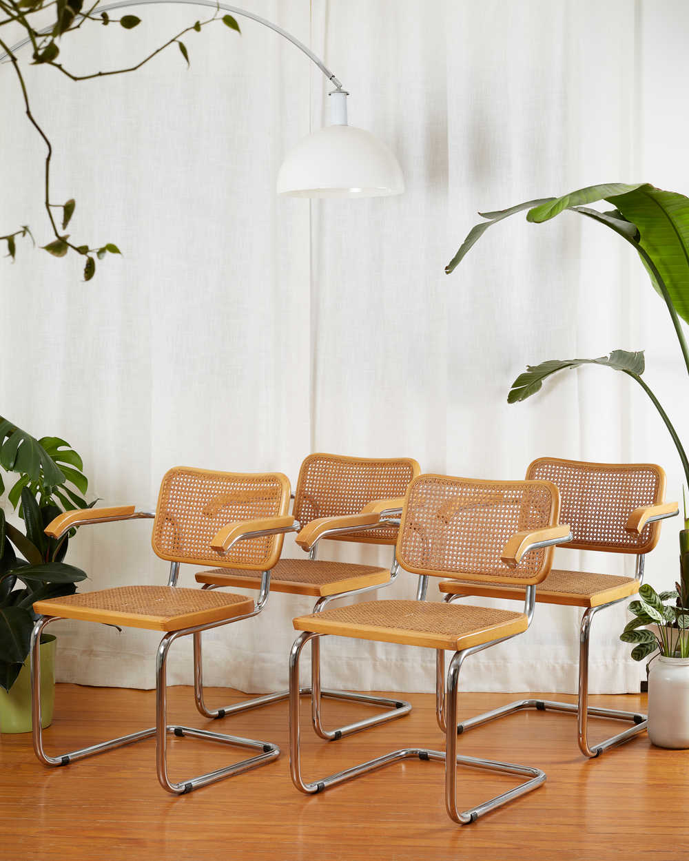 Marcel Breuer's Cesca Chair, understated elegance with subtle curves.