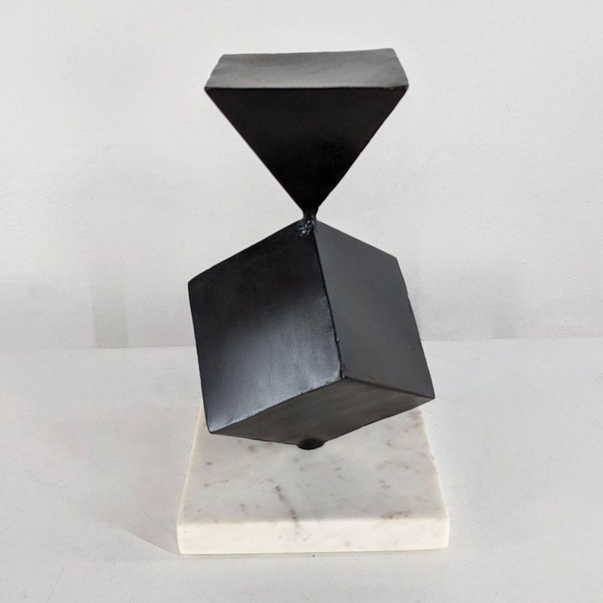 Steel and Marble Sculpture - image 0