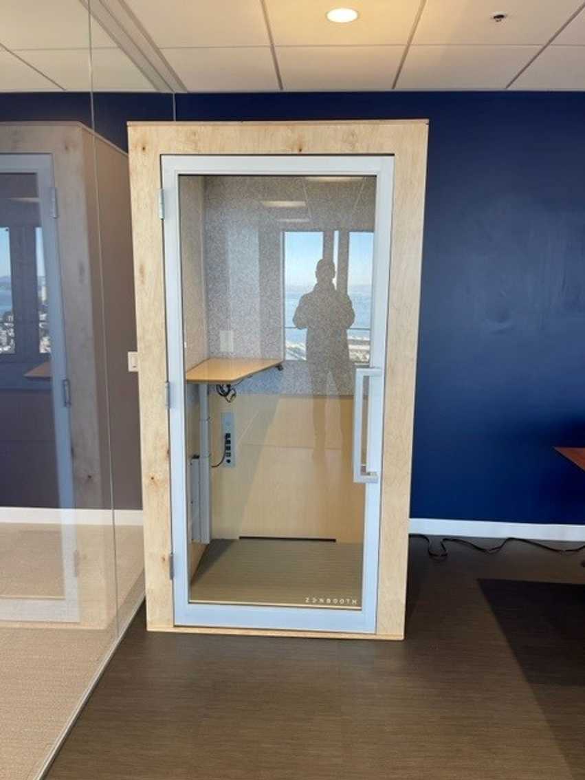 Zenbooth/Privacy Booth for Office with Adjustable Desk - image 0