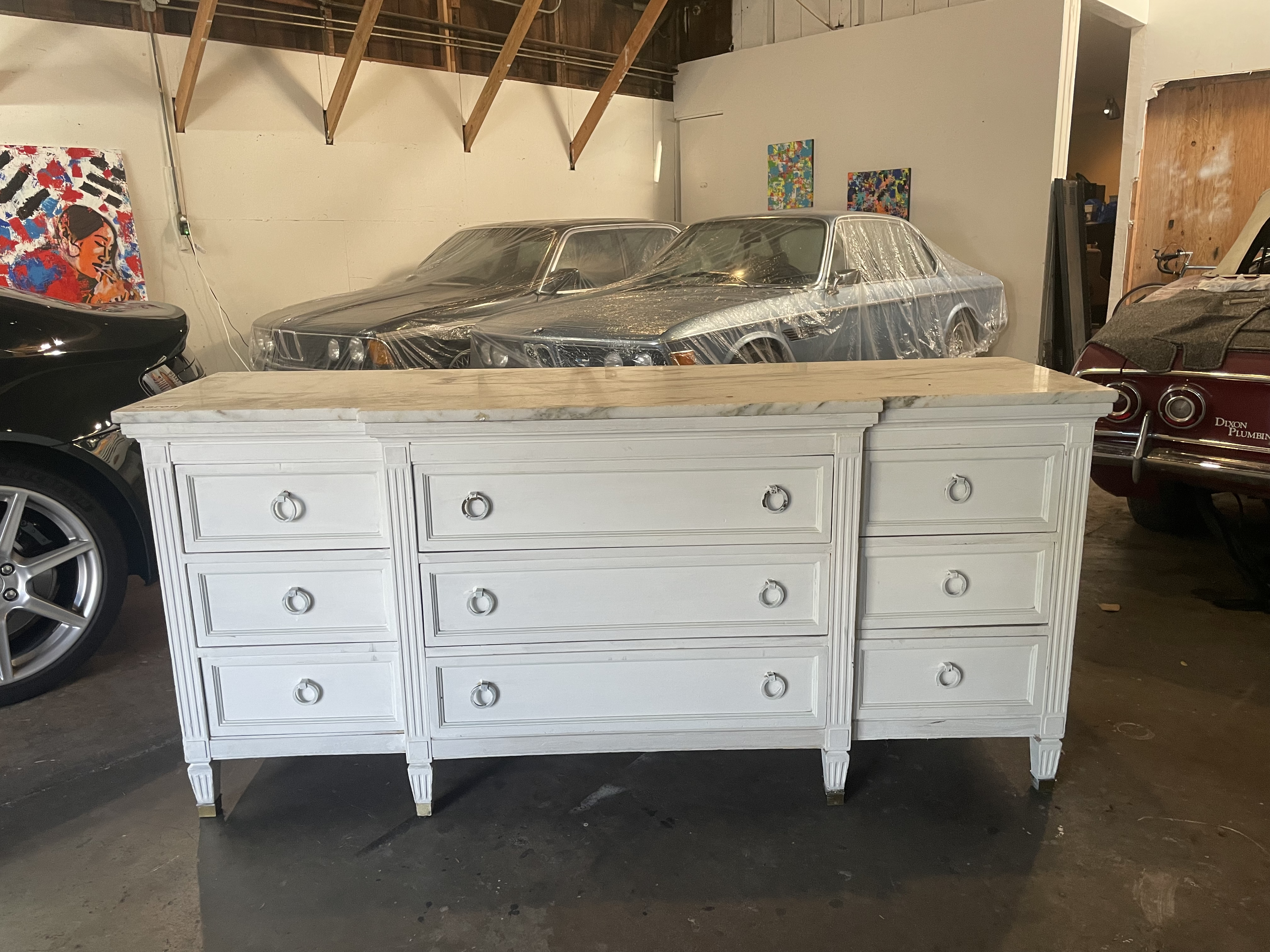 Antique Marble top Dresser - image 0