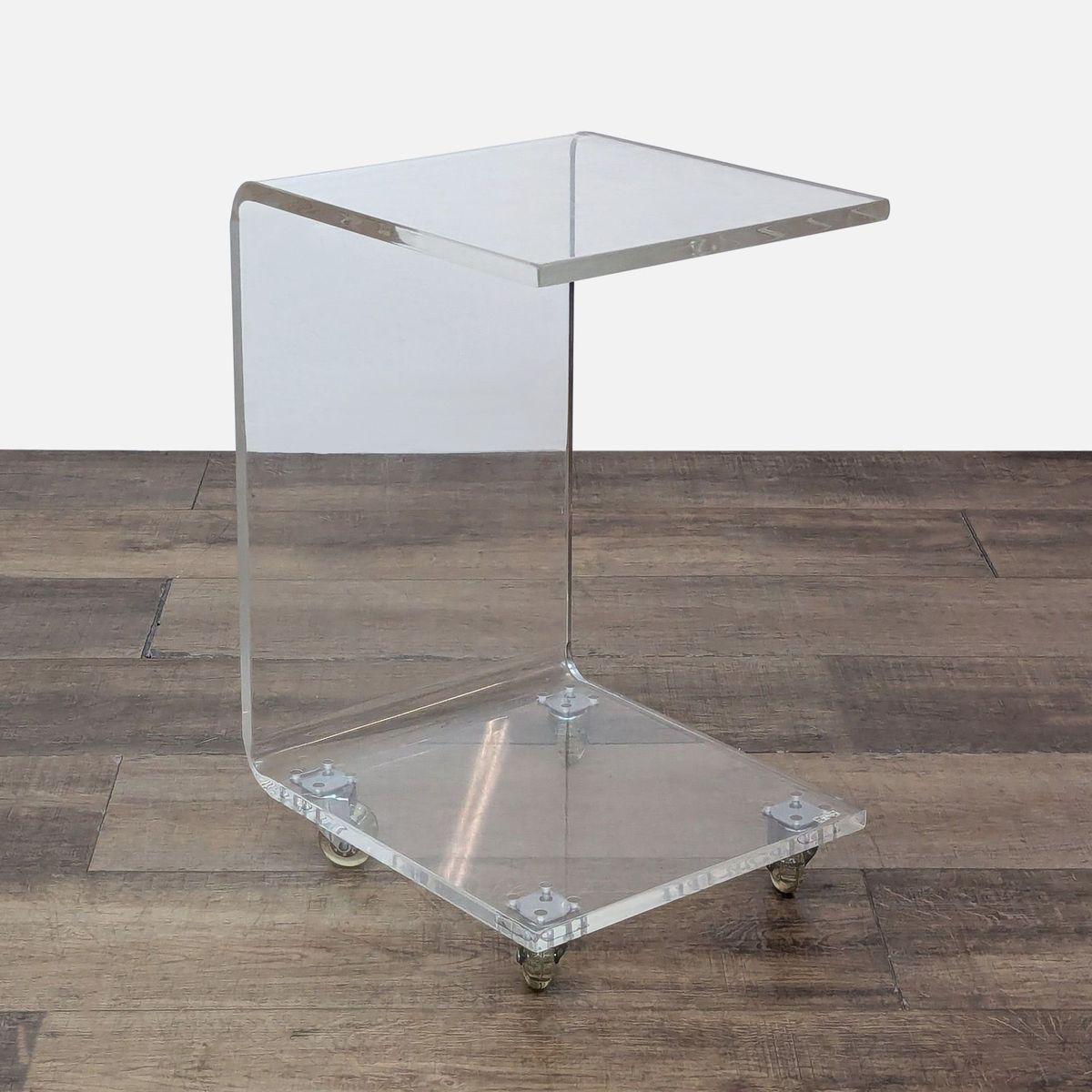 Peekaboo Clear Acrylic Side Table - Thumbnail 2