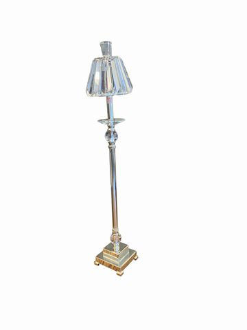 Uttermost Kalena Silver Crystal Buffet Lamp 34x7"