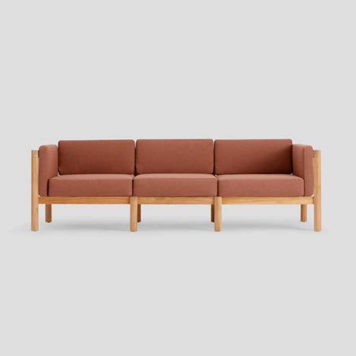 Neighbor Modern Teak Outdoor Sofa - Thumbnail 2