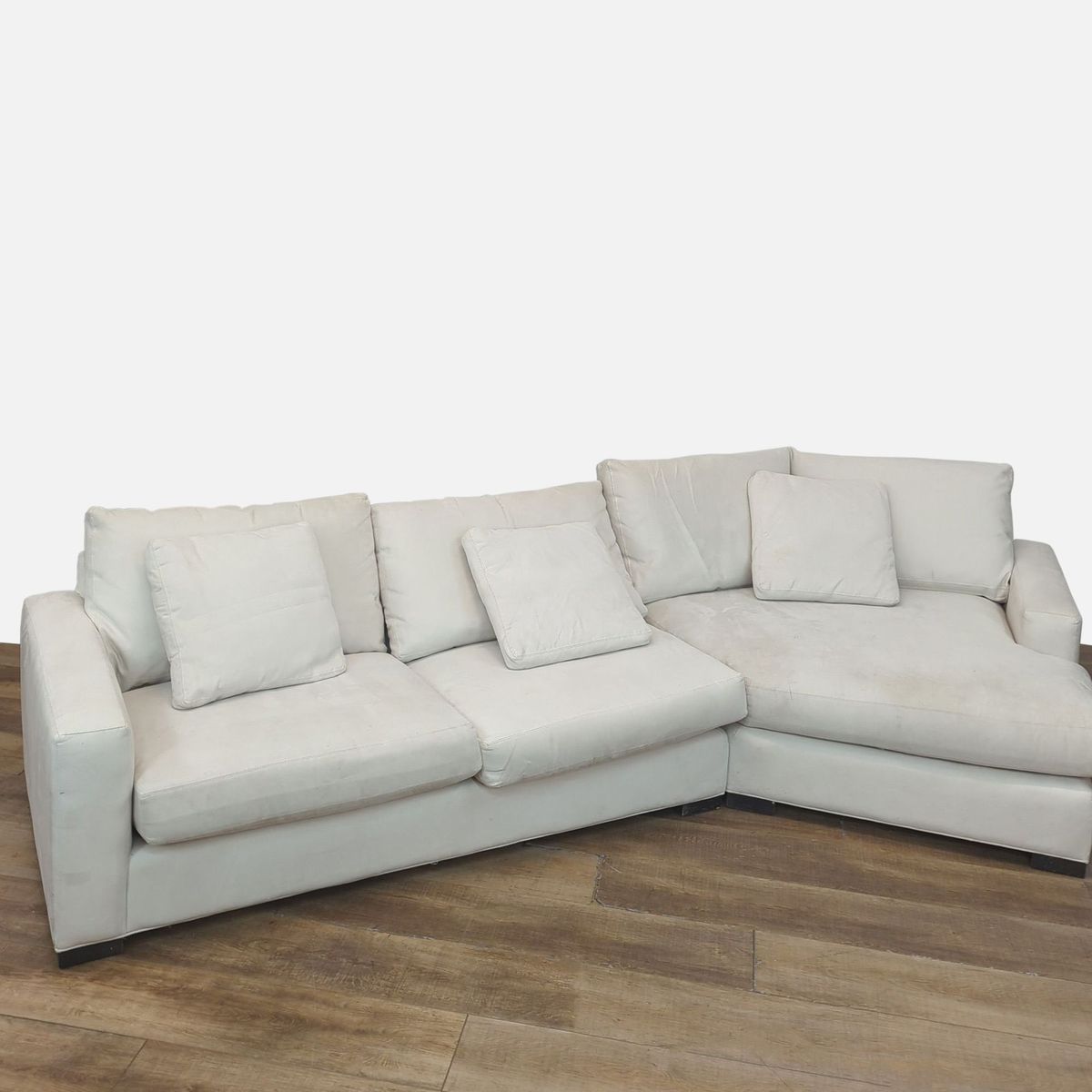 Room Board Metro Sofa with Right Angled Chaise Kashew