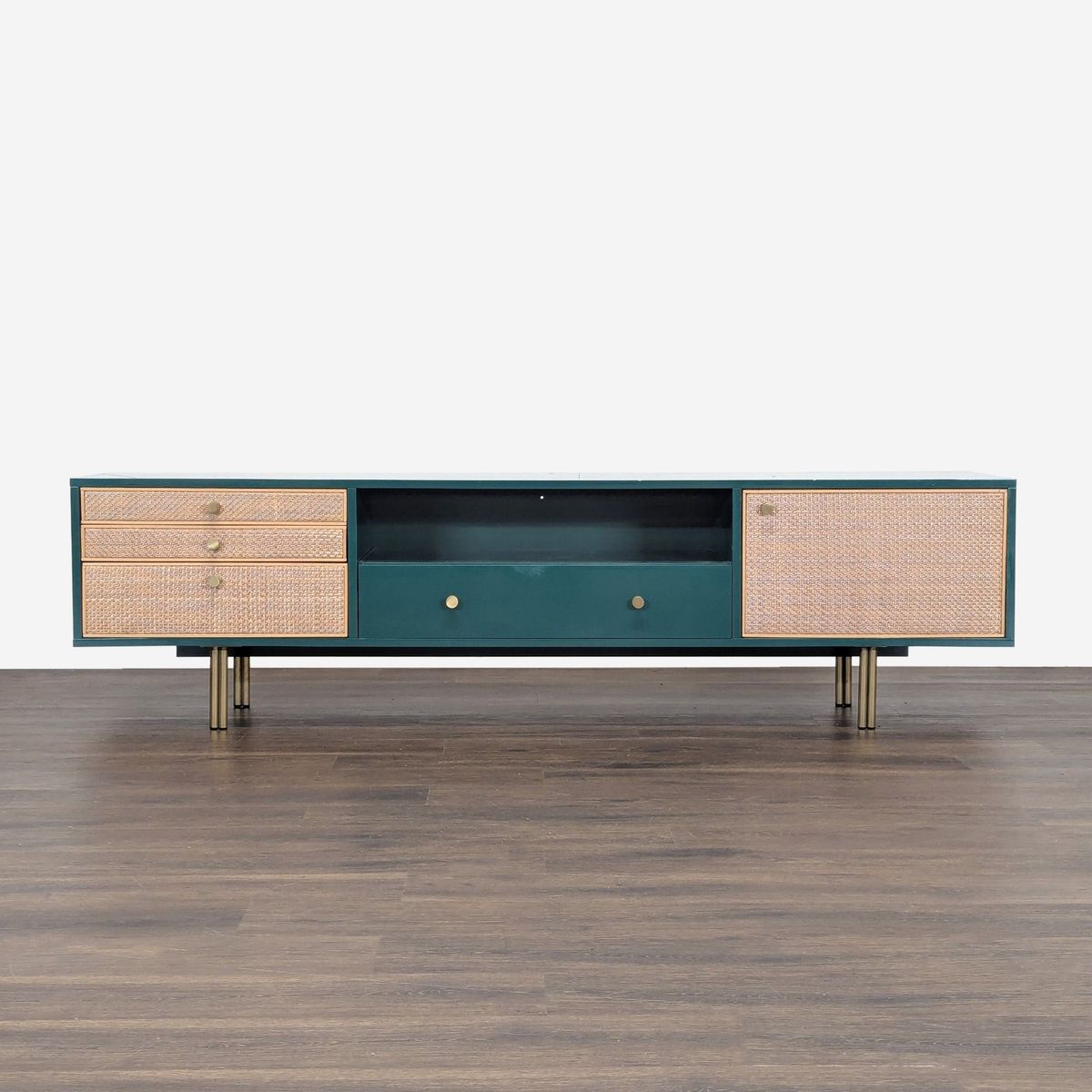 Anthropologie Presti Rattan Media Console - Thumbnail 2