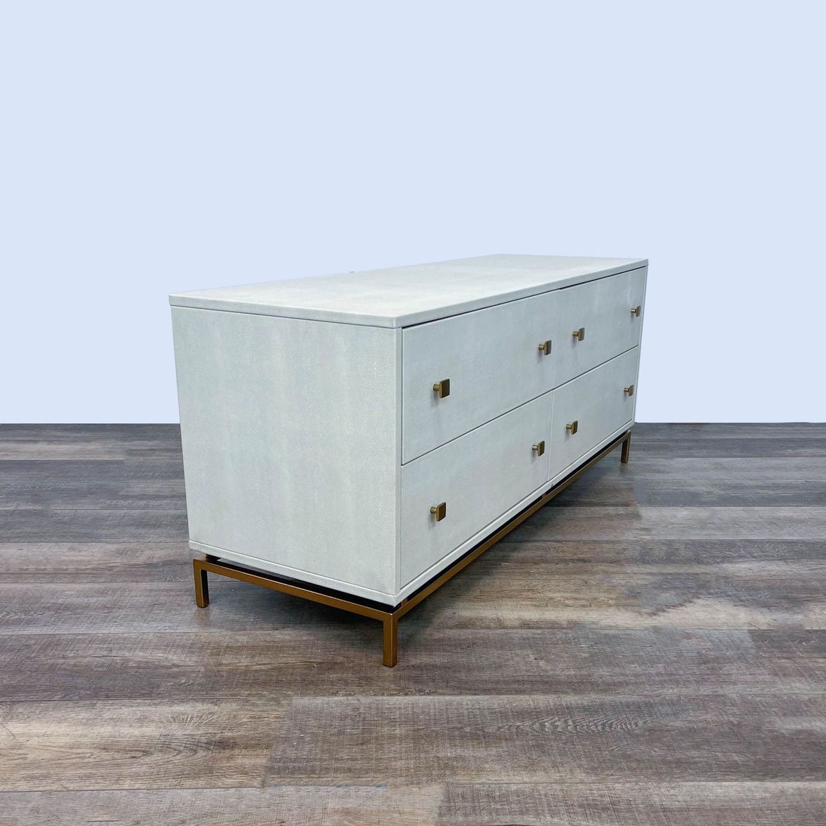CB2 Ivory Shagreen Embossed Low Dresser | CB2 - $690 | Kashew | Kashew