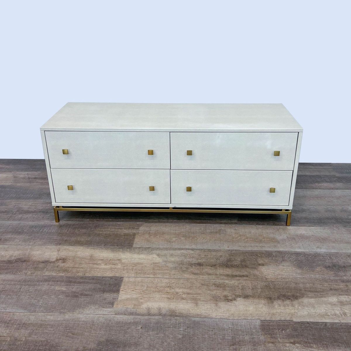 CB2 Ivory Shagreen Embossed Low Dresser | CB2 - $690 | Kashew | Kashew