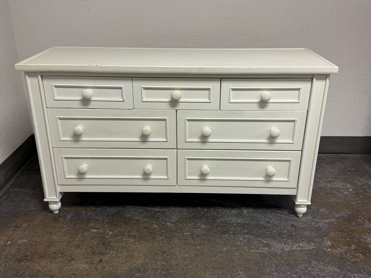 pottery barn dresser white Hampton Classic 5-Drawer by which ensure smooth motion Juliette Dresser, French White