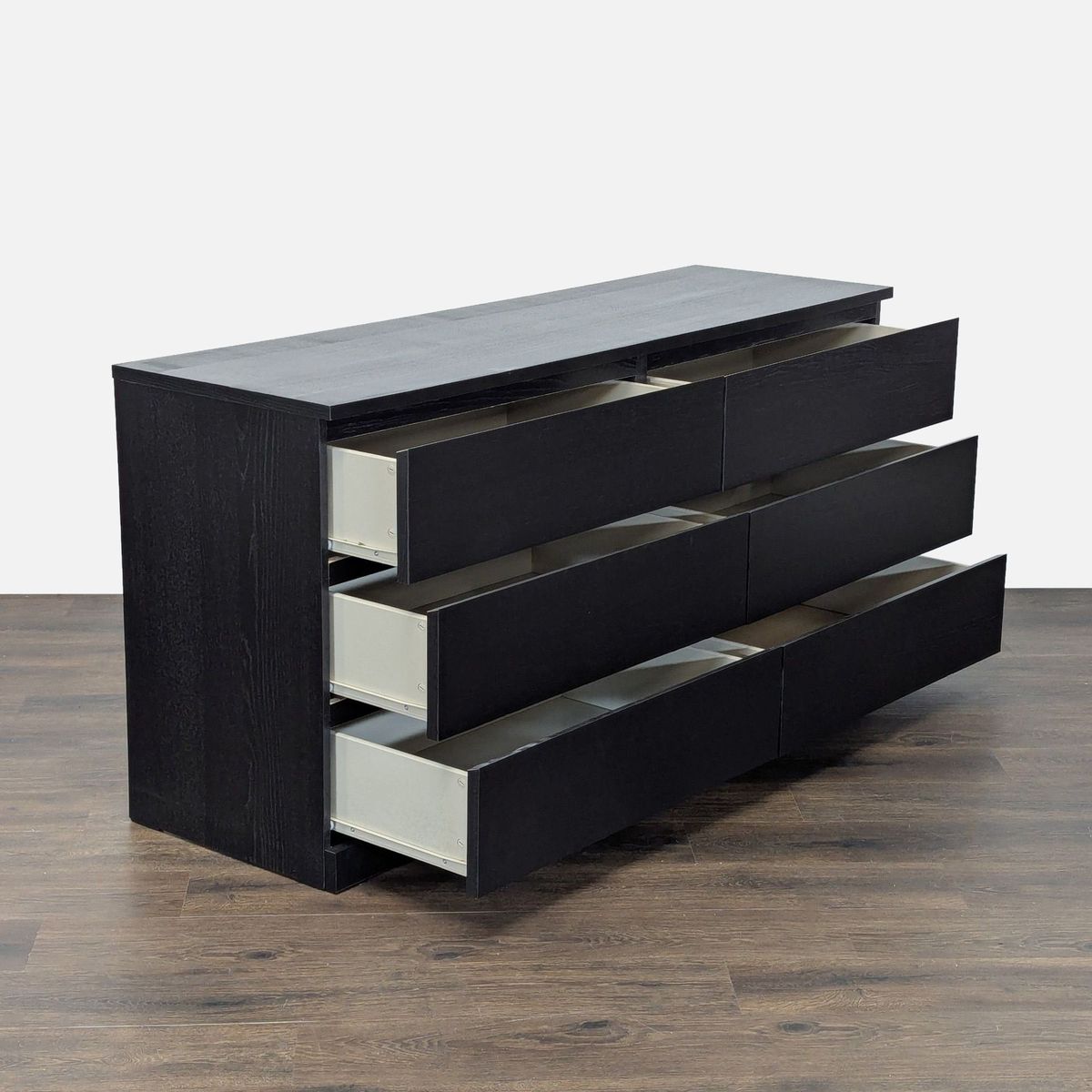 black ikea malm 6 drawer dresser Modern 6-Drawer | IKEA - $176 | Kashew Stylish Amazon Backless Midi Web Collection: Villa Soft Color:Ivory AB A classic chest of