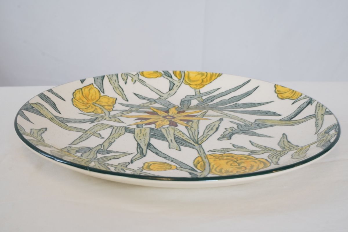 1793 ティファニー イエローフラワー 皿 25cm 1793 ティファニー