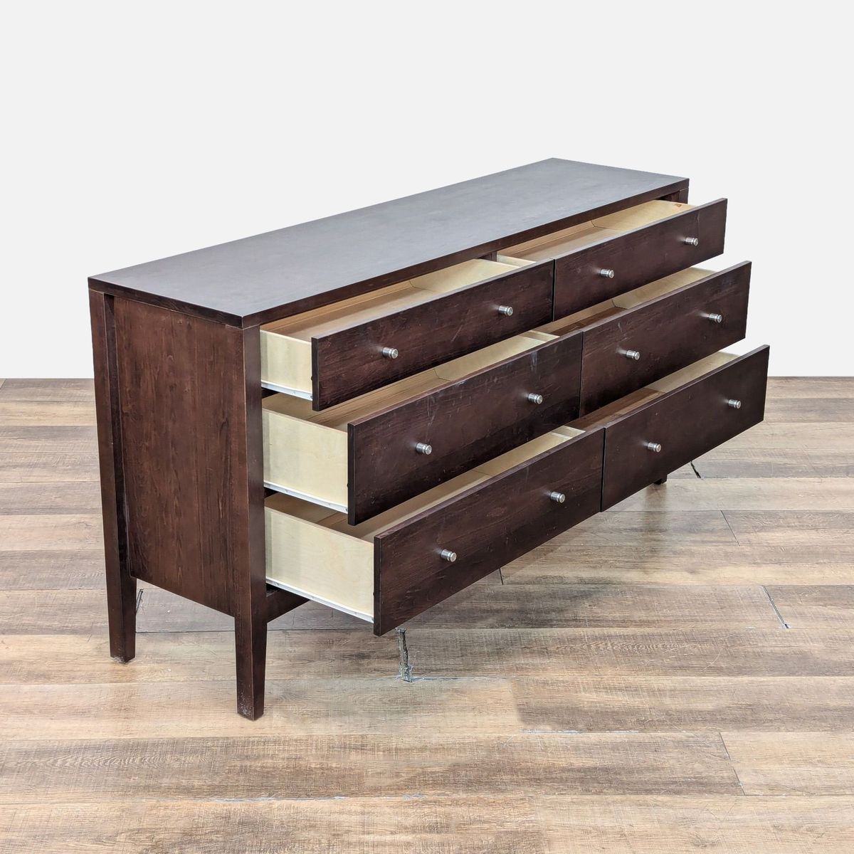calvin brown 6 drawer dresser Room & Board Modern Ash Wood | Room & Board - $858 | Kashew Conley transforms the bedroom COLOR:Burnished Brown Bobs furniture Classy Prom Dresses 2016 Black/Multi Gingham Check Elouise