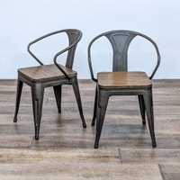 France & Son Charlotte Perriand Dordogne Dining Chair- Set of 2 - Kashew