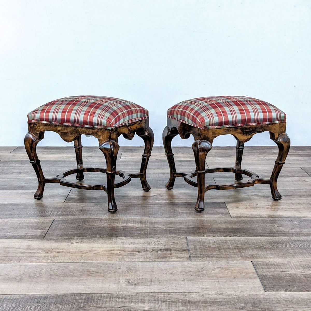 Traditional Imports English Style Stools - Thumbnail 3