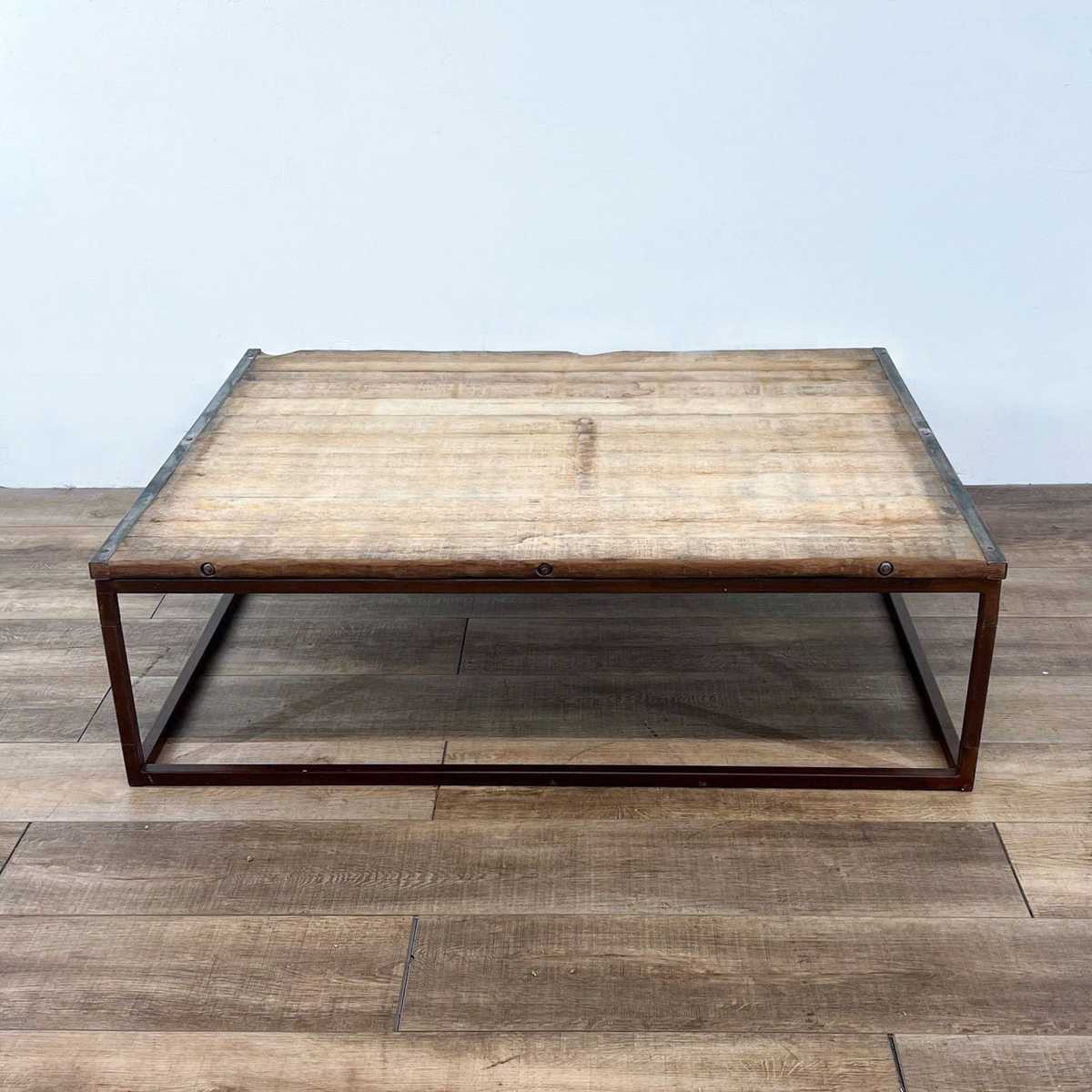 Restoration hardware brickmaker's coffee table deals