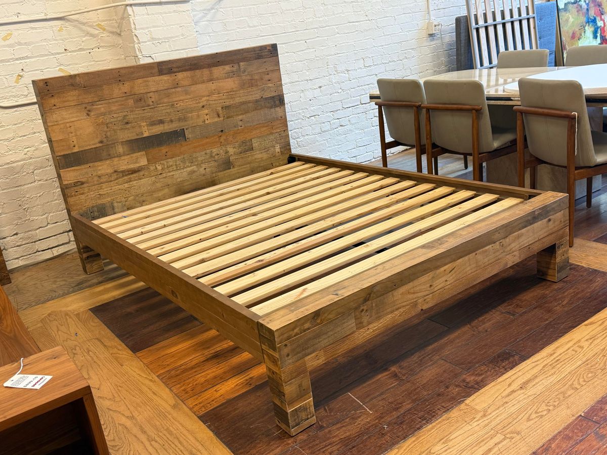 Queen Size West Elm Emmerson Reclaimed Wood Bed Frame | West Elm