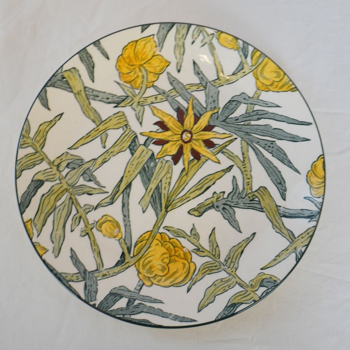 1793 ティファニー イエローフラワー 皿 25cm 1793 ティファニー