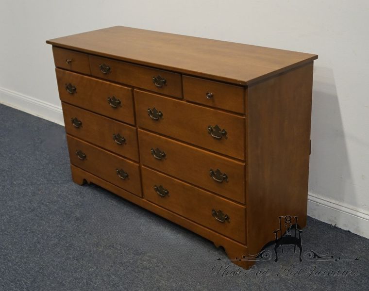 white christmas dresses ETHAN ALLEN Georgian Court Cherry Traditional Style Dresser – Rebound Centre main image 1