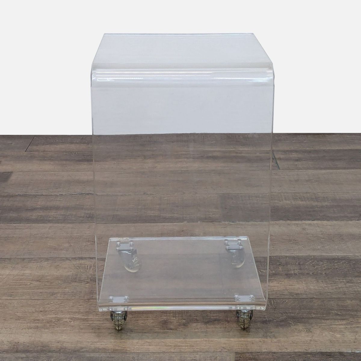 Peekaboo Clear Acrylic Side Table - Thumbnail 3