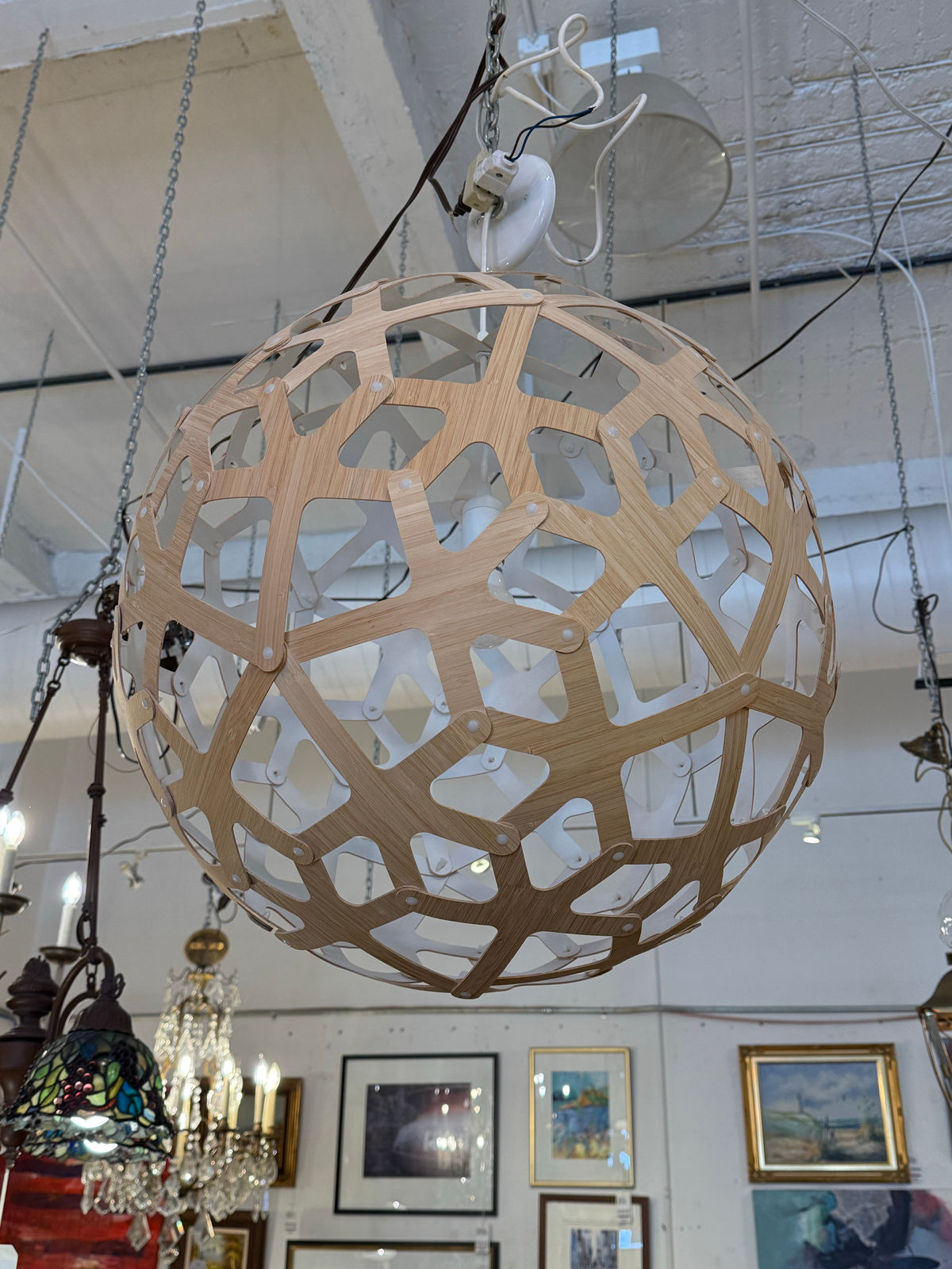 David Trubridge Lighting Coral Pendant Light in Natural Bamboo - $999 |  Kashew | Kashew, image size:1200x1600