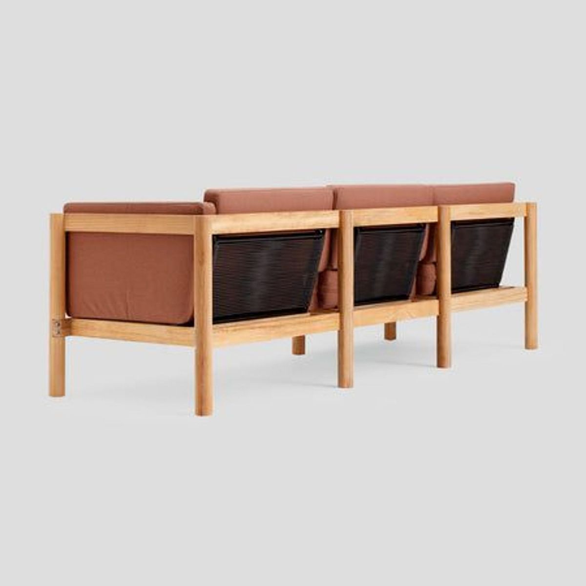 Neighbor Modern Teak Outdoor Sofa - Thumbnail 5