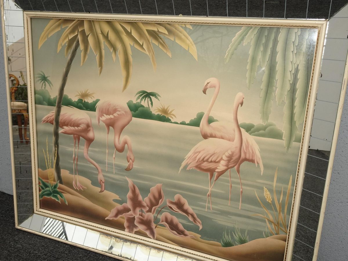 1950年代Turnerミッドセンチュリー リトグラフ プリント フラワー