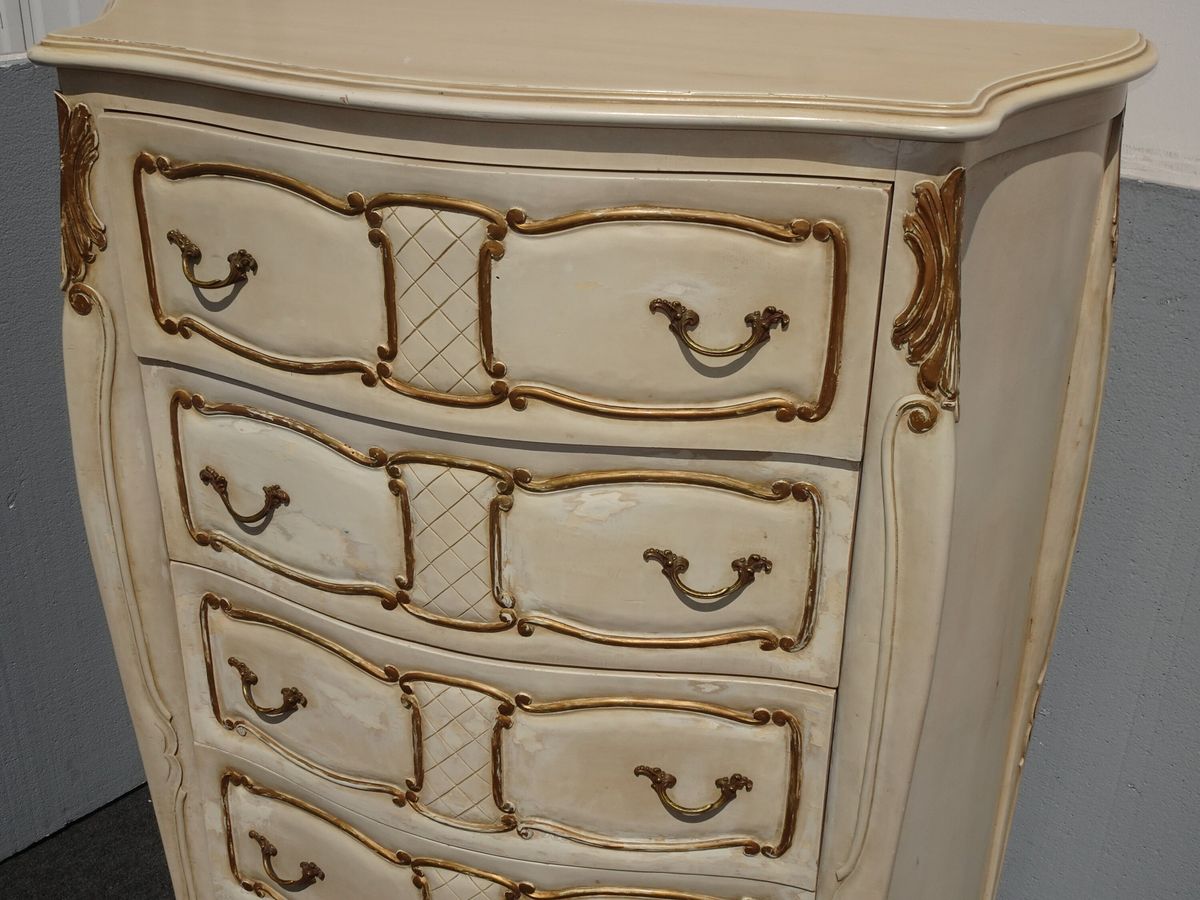 white christmas dresses ESF Furniture - Velvet Single Dresser with Mirror in Cream main image 1