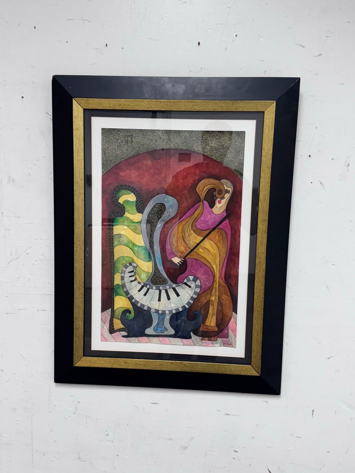 Sergio Astorga Vivid Musicians Artwork, Signed + Framed | Kashew