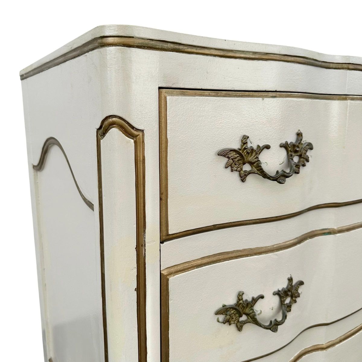 Vintage White French Provincial Nightstand by John Widdicomb - 3