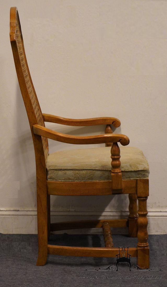 DREXEL HERITAGE Chartwell Collection Cane Back Dining Arm Chair