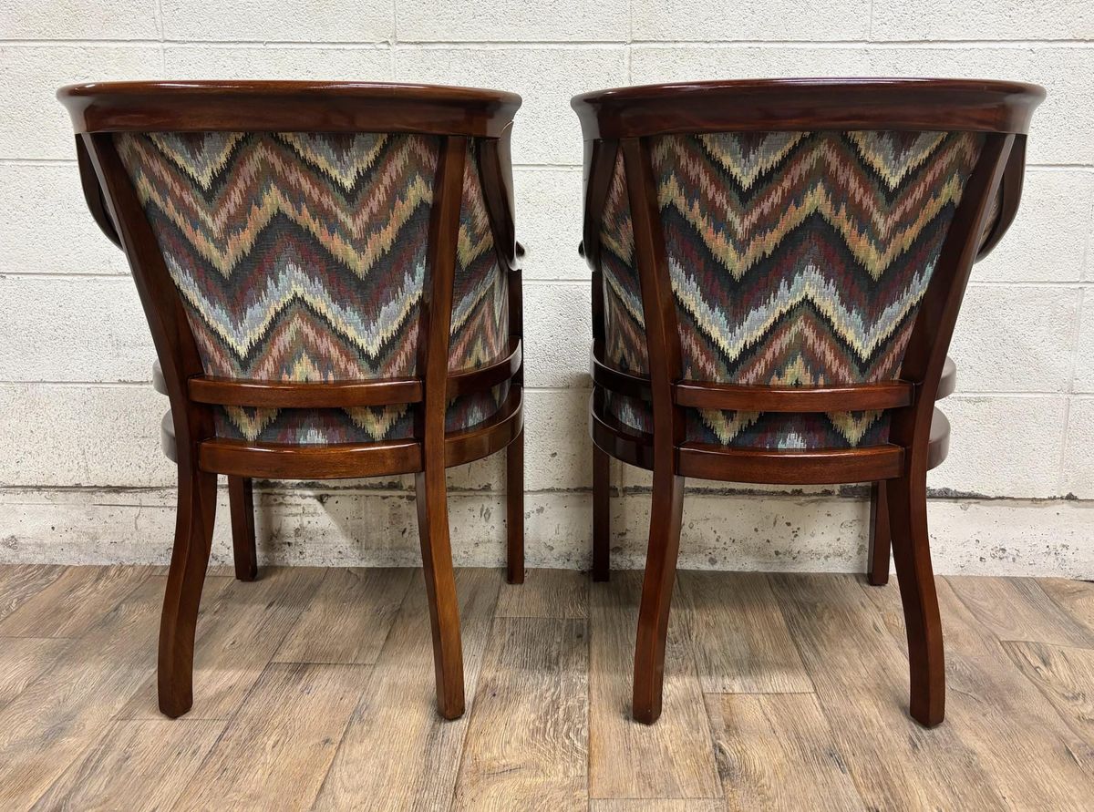 Vintage Maple Farmhouse Barrel Back Tavern Caboose Country Dining Arm Pub  Chair, image size:1200x891