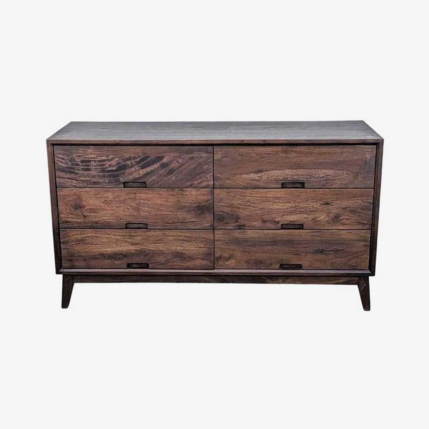 Crate & Barrel Steppe Mid-Century 6 Drawer Dresser - image 0
